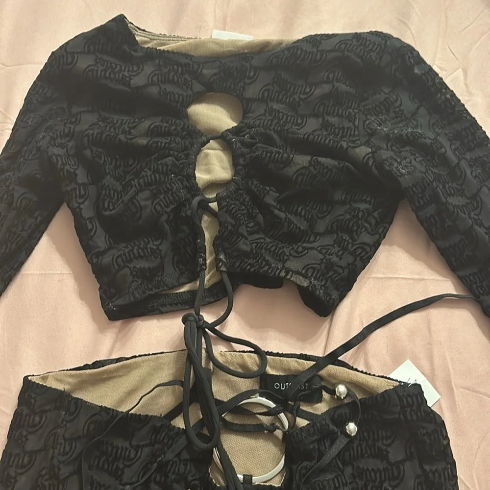 Outcast Black Women's Pants Set - Picture 2 of 3